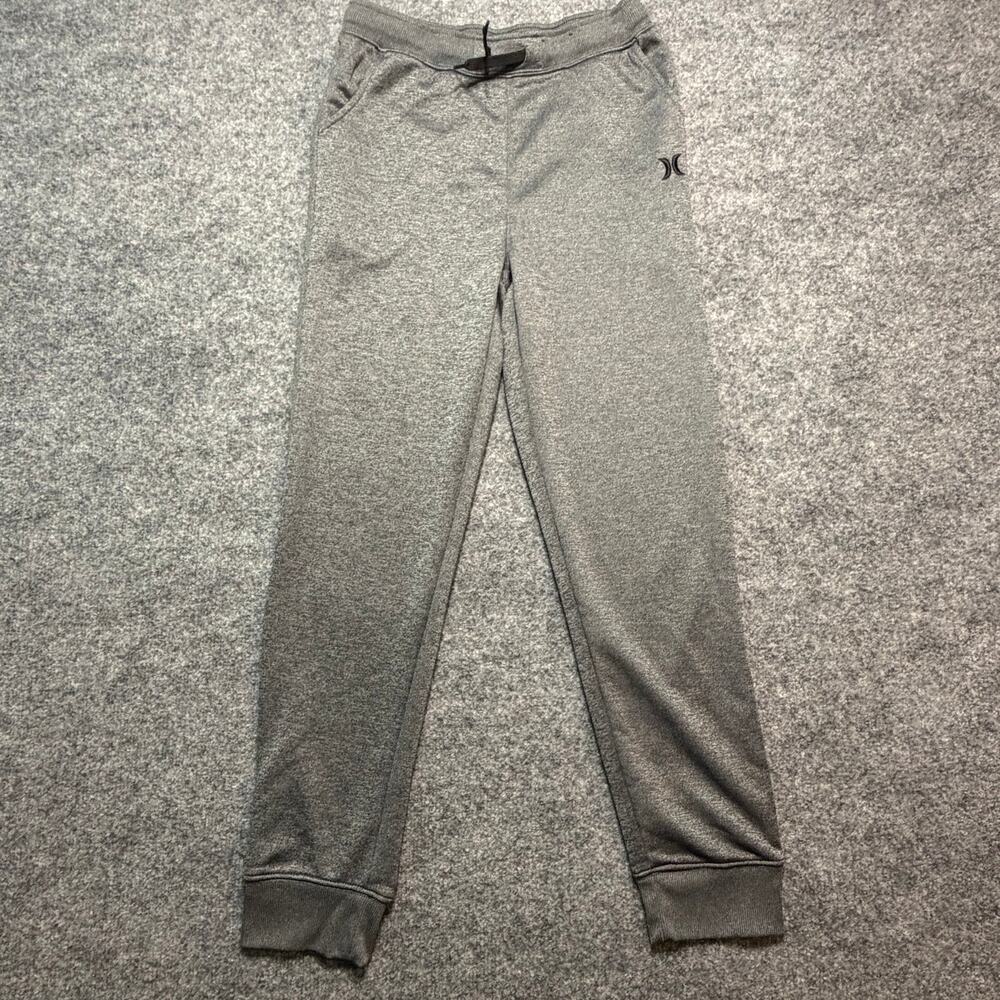 Hurley Boys Gray Dri-FIT Jogger Pants Size L 14/16
